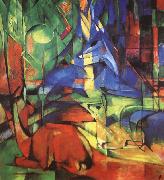 Franz Marc Radjur in the forest II oil painting on canvas